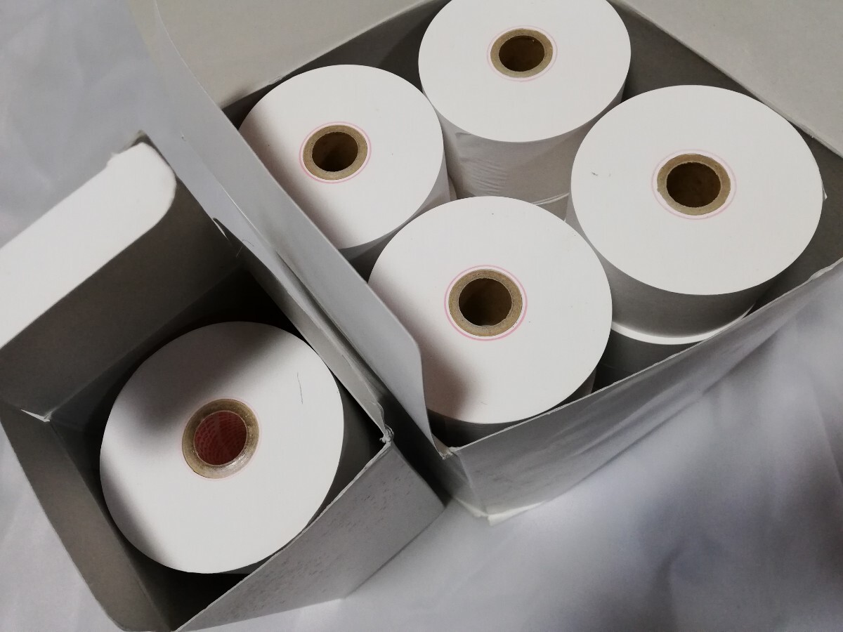 未使用 ■25個■ シャープ ロール紙 幅45mmx外径80mmx内径16mm レジ用紙 レシート紙拍卖