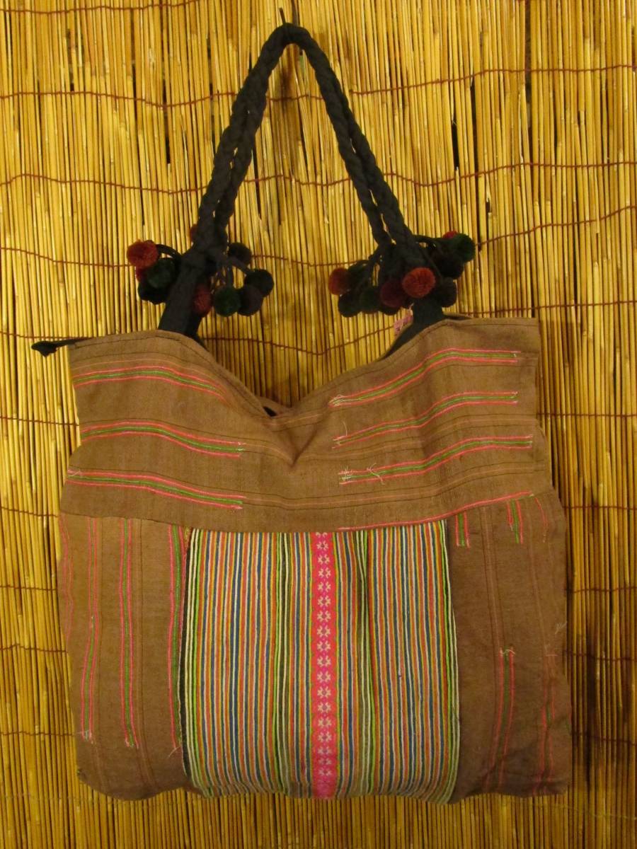 ②訳あり*男女兼用*アンティークモン族&オールドヘンプ*大きめトートバッグ拍卖