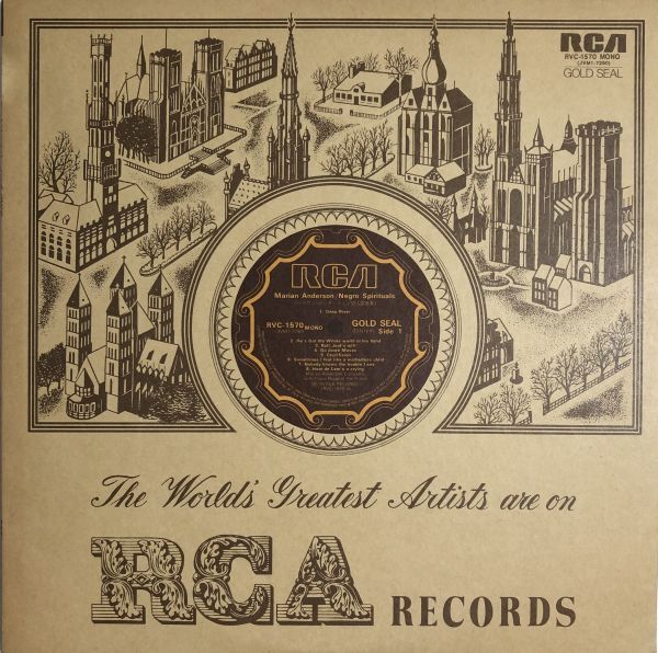 美盤 Marian Anderson - Negro Spirituals / RVC-1570 / 黒人霊歌集 / 1979年 / ゴスペル拍卖