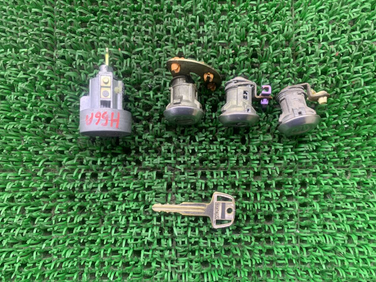●即決値段●動作OK● 三菱 パジェロミニ H56A H51A 純正 キーシリンダー 鍵 鍵穴 メインキー拍卖