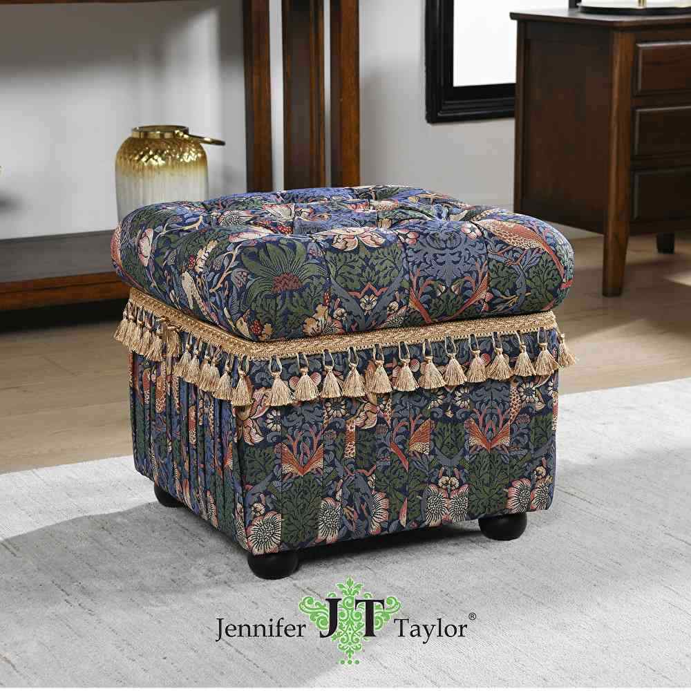 ジェニファーテイラー Jennifer Taylor 収納付きスツール Strawberry Thief (いちご泥棒) 33109ST メーカー直送拍卖