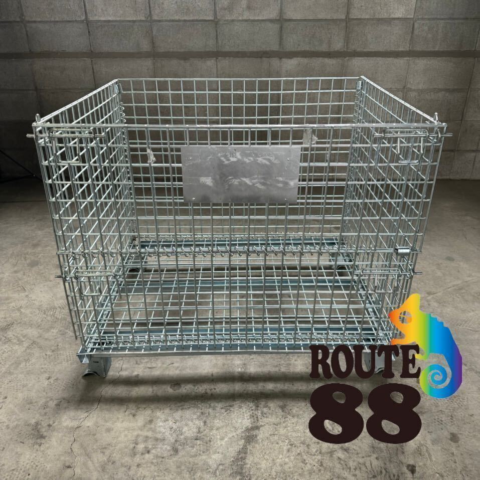 【奈良県葛城市発】中古 メッシュパレット 800×1000×850 20台セット 網パレット 鉄製 パレティーナ1拍卖