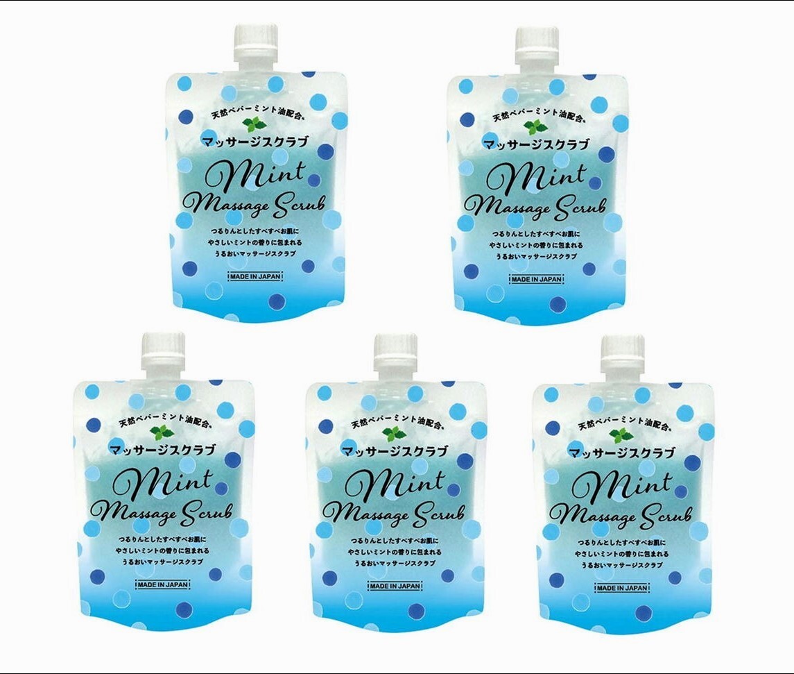 【定価1320円×5個セット】グローバルプロダクト ミント マッサージスクラブ(150g) からだ用 新品拍卖