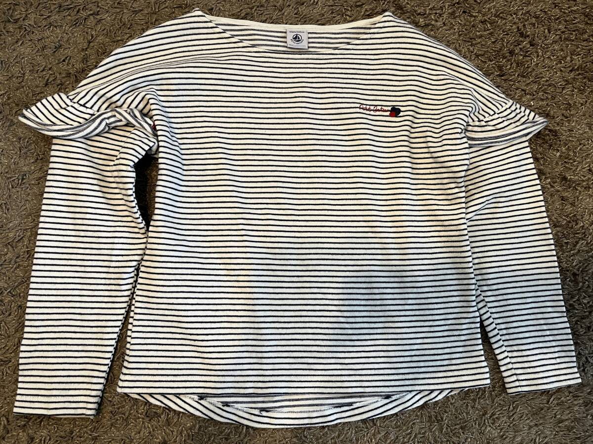 ★PETIT BATEAU★プチバトー ボーダー カットソー 10ans/140cm拍卖