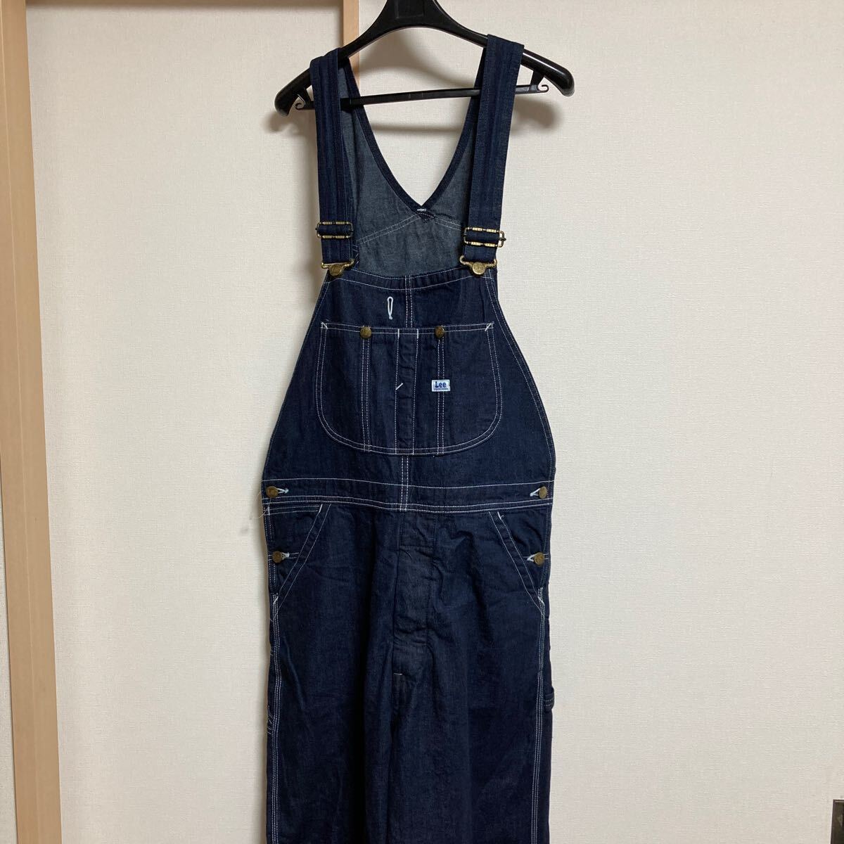 【極美品】Lee リー デニムオーバーオール サロペット LM7254 インディゴ Mサイズ アメカジ拍卖
