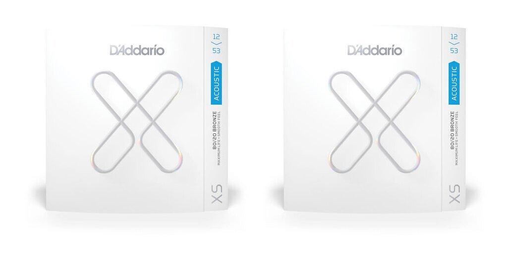 即決◆新品◆送料無料D’Addario XSABR1253 ×2 XS 80/20 BR Regular Light ポリマーコーティング弦 .012-.053/メール便拍卖
