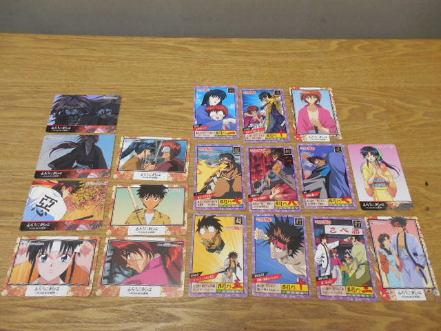 トレカ・るろうに剣心・18枚まとめてにて / ビンテージ・当時もの拍卖