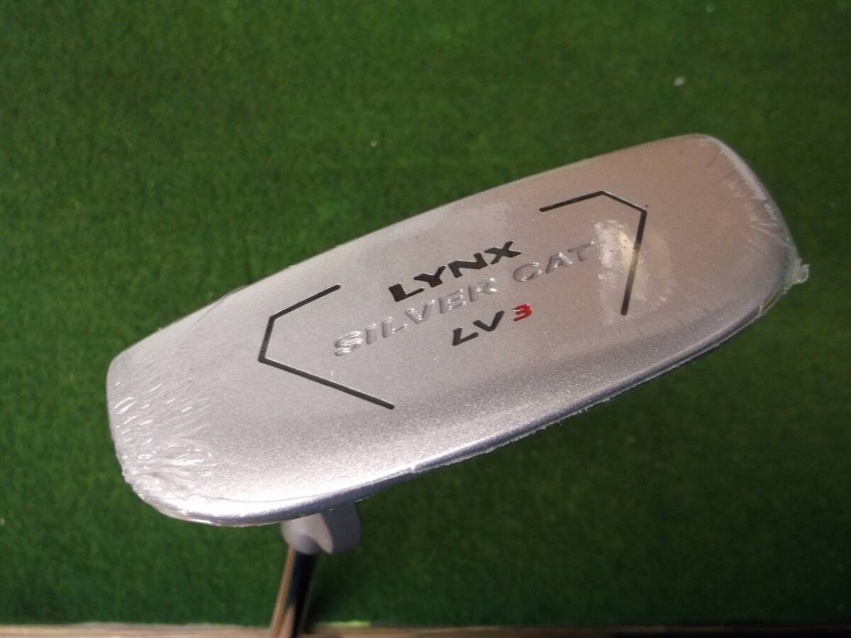 【税込】6286 LYNX SILVER CAT LV3 LH 34インチ カバー有 新品 リンクス シルバーキャット レフティ パター .868013拍卖