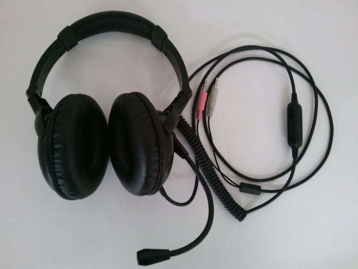 【TN-637】ジャンク品/CHleru/シエル/マイク付きヘッドホン CZ530-A/ヘッドホン/両耳/ビジネス/PC用【HK】拍卖