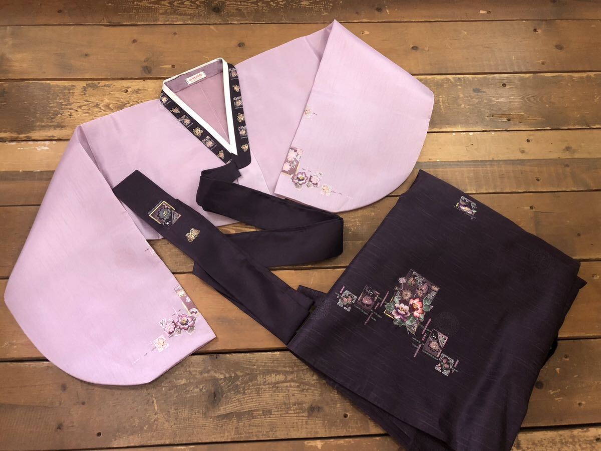 韓国 民族衣装 チマチョゴリ 伝統衣装 パープル系 新興商會 レディース ドレス拍卖