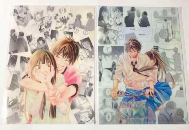 即決!送料無料 君に届け A4 クリアファイル 椎名軽穂 貴重 2枚セット 君に届け展拍卖