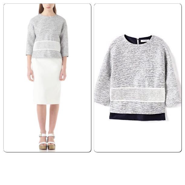 4.5万 美品アドーア ADORE メッシュラインツイードプルオーバーブラウス拍卖