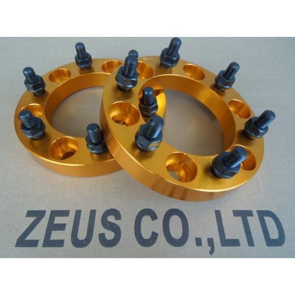 ワイドトレッドスペーサー 2枚組 6H PCD139.7 M12-1.5 30mm ゴールド ワイトレ拍卖