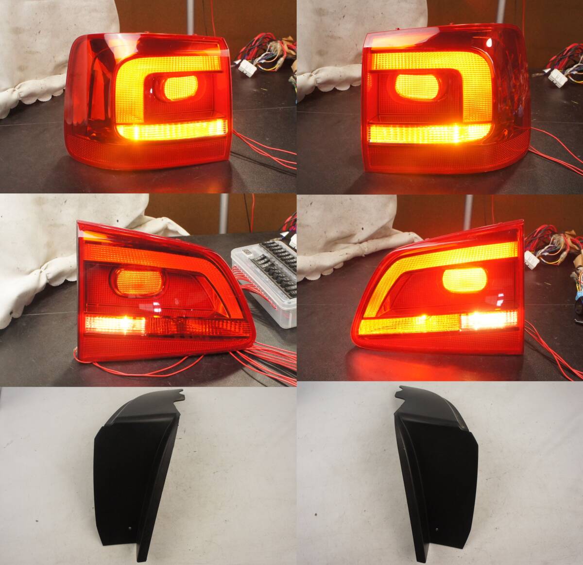 点灯OK 1台分 セット テールランプ テールレンズカバー 1TCTH トゥーラン 2013年モデル 1T3 運転席側 助手席側 176408 176452 純正 @6506s拍卖