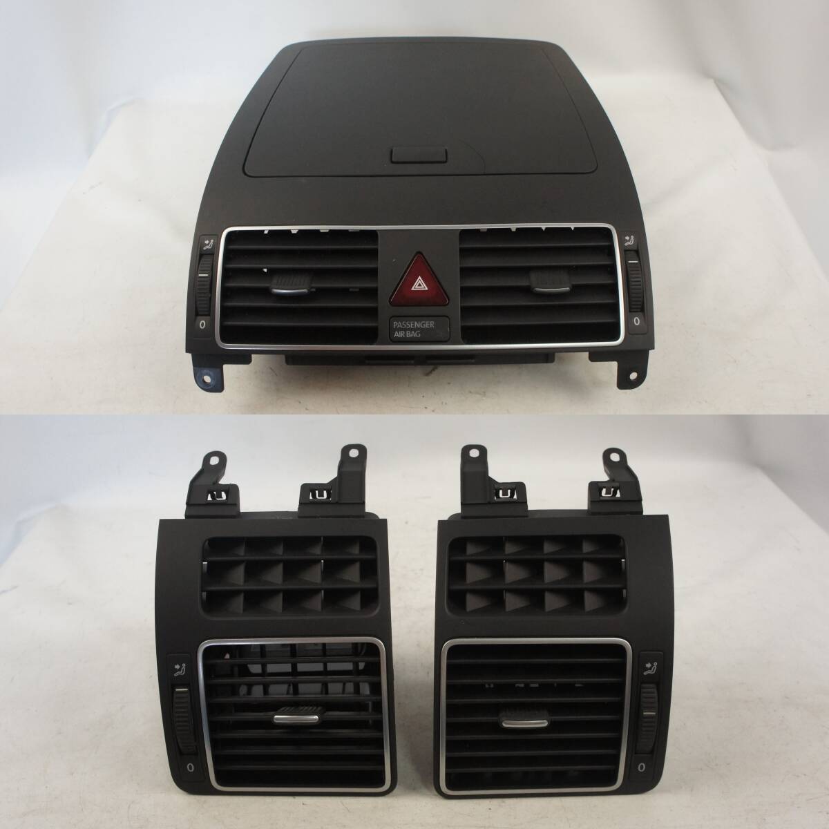 センターパネル エアコン吹出口 1TCTH トゥーラン 2013年 ルーバー 1T2857912 1T1819728 1T2819728 1T0819704E 1T0819703E VW 純正 @6432s拍卖