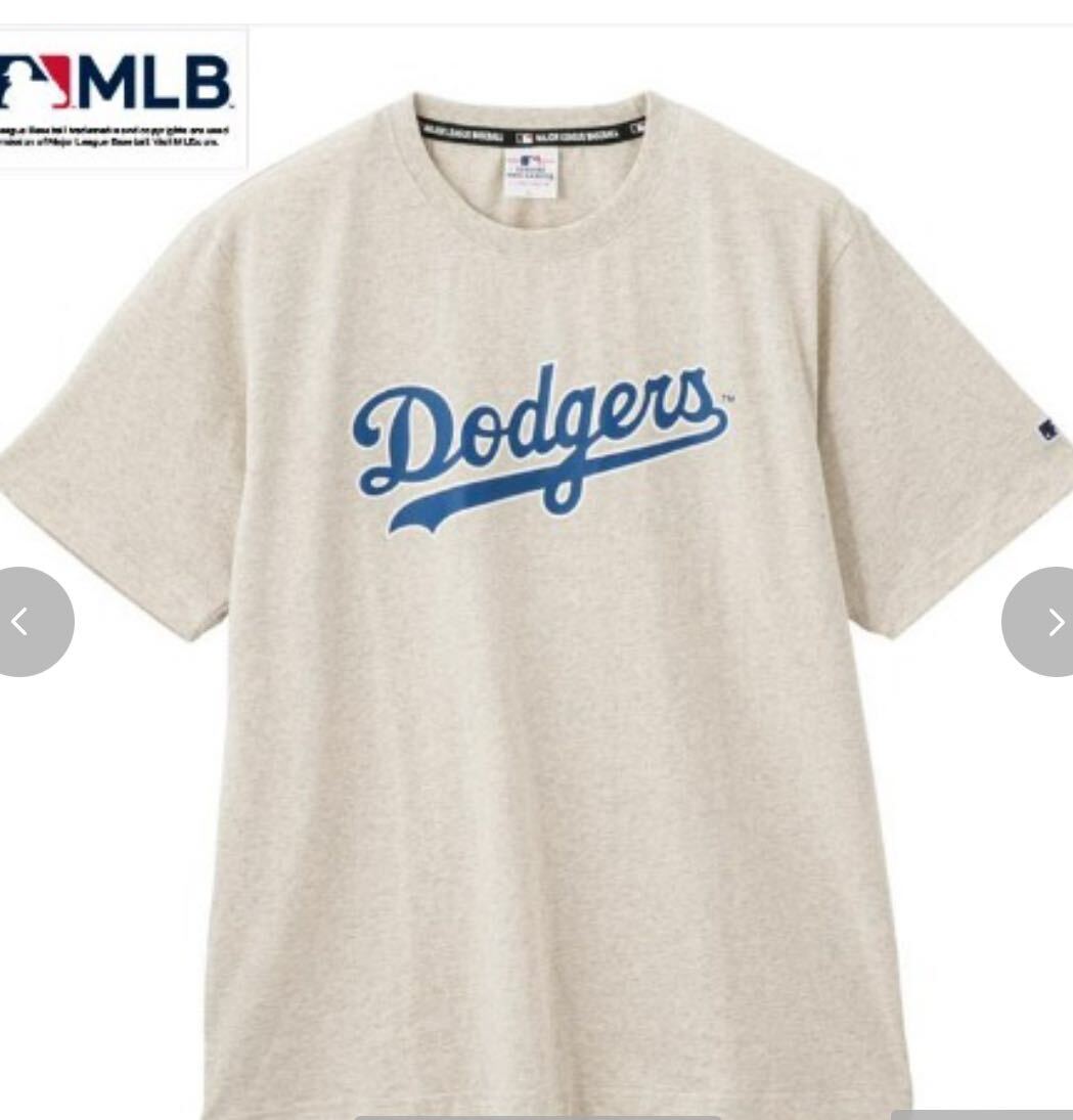 Lサイズ 新品 MLB 半袖シャツ ロサンゼルス ドジャース 大谷翔平 メジャーリーグ ロゴTシャツ拍卖