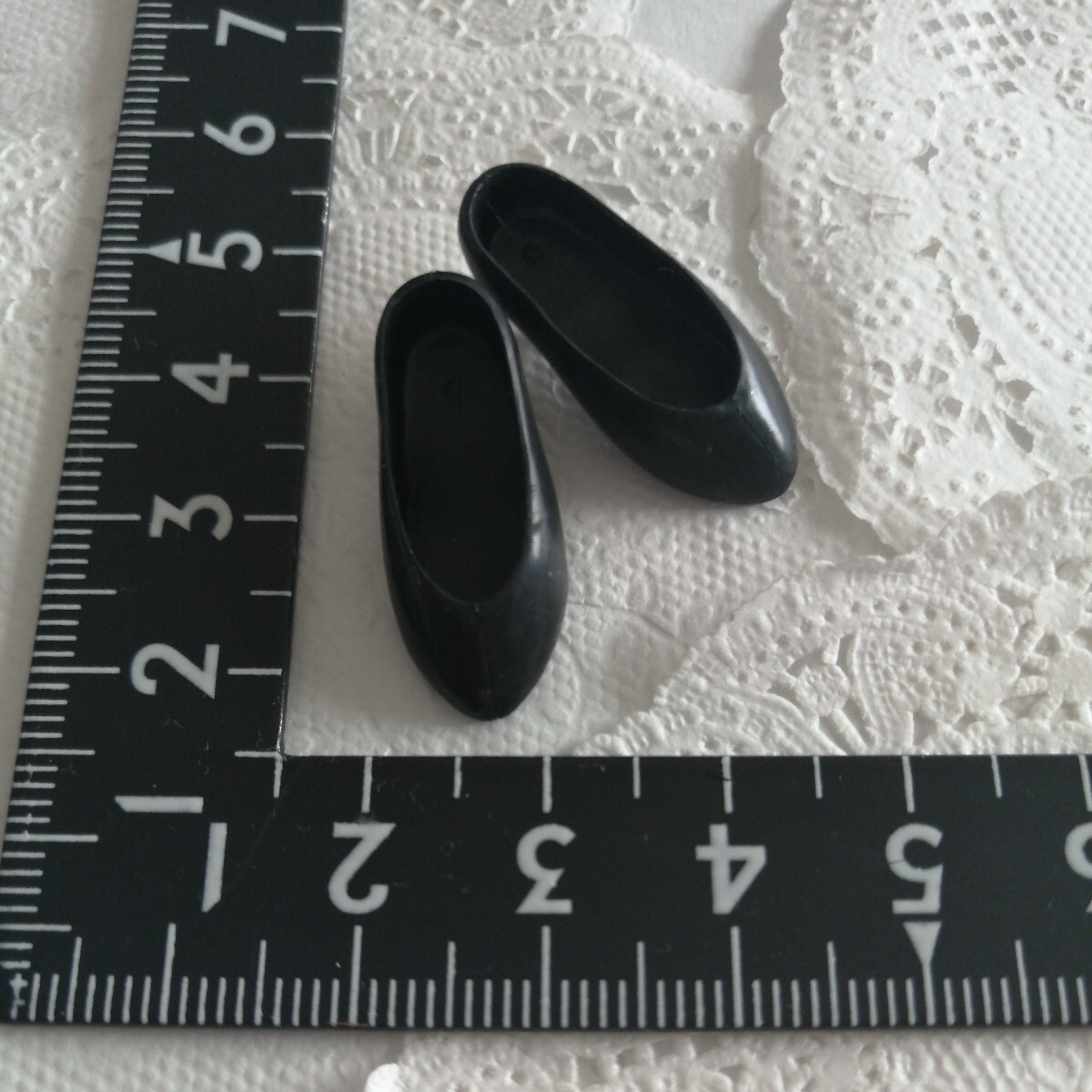 4r0510/816 ドール用 シンプル パンプス 黒 ブラック リカちゃん ジェニー ピュアニーモ 1/6ドール拍卖