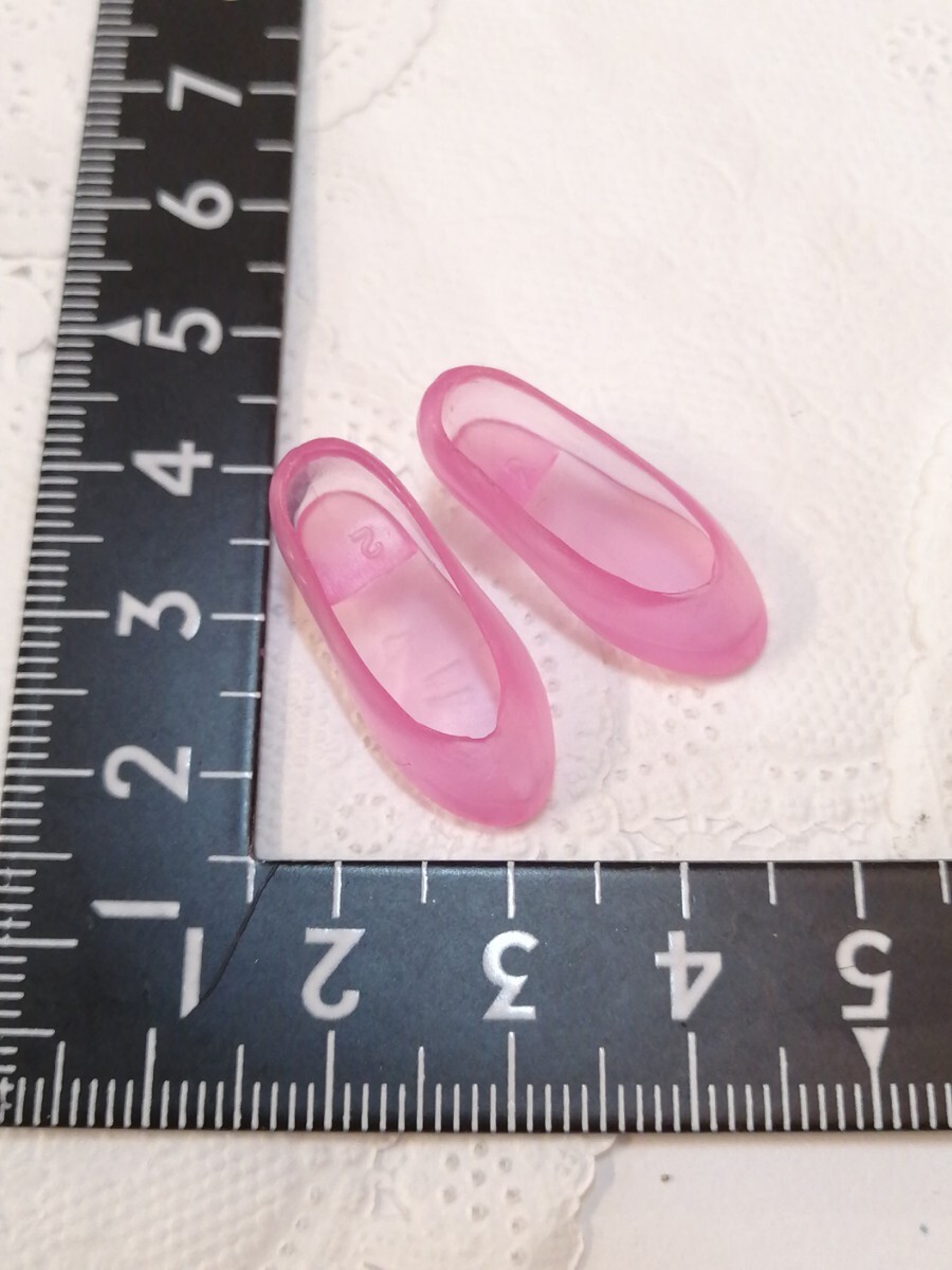 4r519 ドール用 ピンク クリア パンプス ジェニー リカちゃん サイズ シンプル パンプス 靴 1/6ドール拍卖