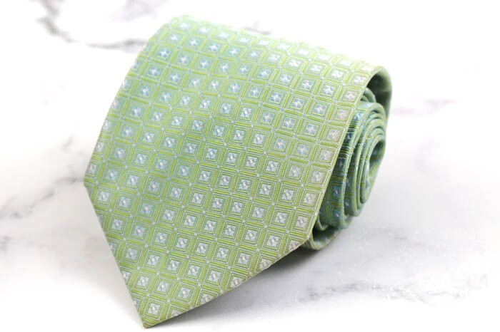 バーバリーロンドン シルク ホースマーク 格子柄 ドット ブランド ネクタイ メンズ ブルー BURBERRY LONDON拍卖