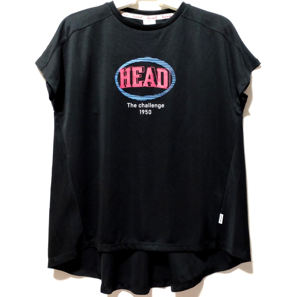 特価/未使用【サイズ=M(レディス)】 HEAD/ヘッド/レディス/フレンチ袖/Tシャツ/胸囲=79~87cm/black拍卖