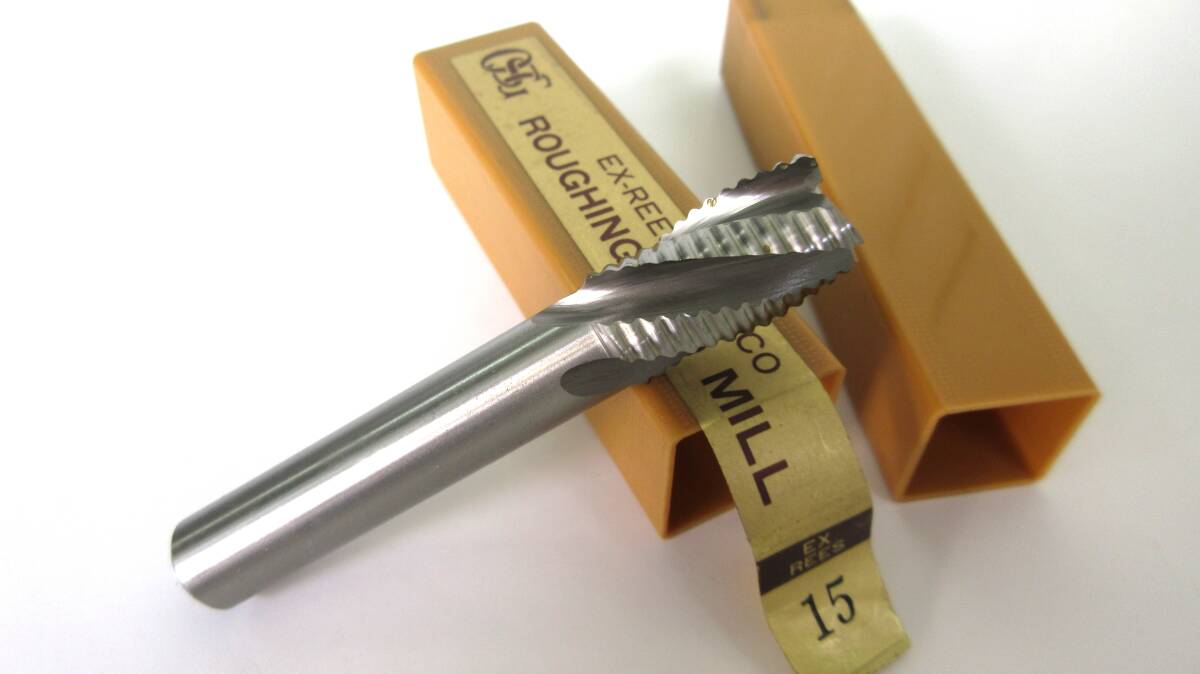 現品限り未使用品在庫処分 OSG HSSラフィングエンドミル EX-REES Φ15 出品の為開封拍卖