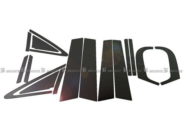 インサイト ZE2 超鏡面 ステンレス ブラック メッキ ピラー パネル バイザー無用 16PC カバー PIL-BLA-100拍卖