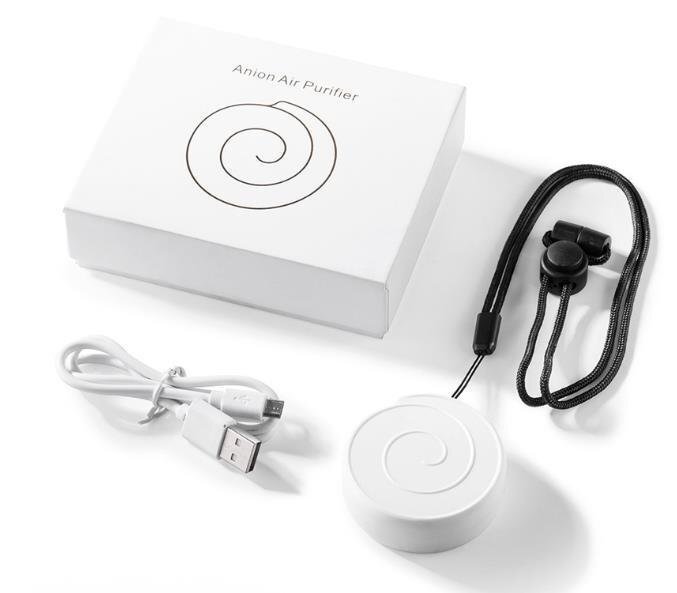 LRM1372★小型 空気清浄機 ミニ ポータブル イオン発生器 携帯型 首かけ マイナスイオン 部屋 車載 個人用PM2.5、煙、花粉除去 USB充電式拍卖