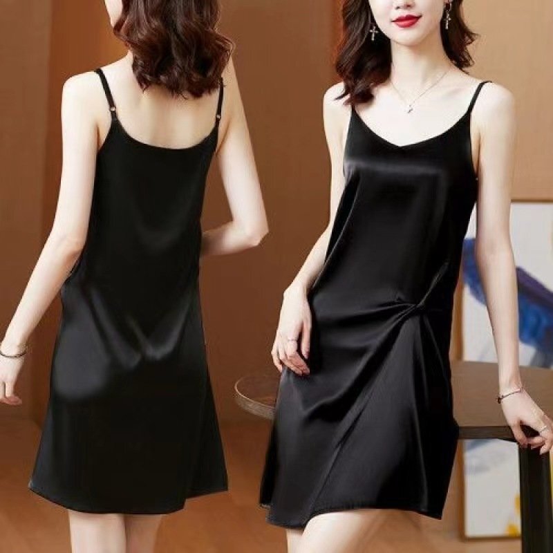 LRM934★新品夏 エレガント つるつる サテン風 優雅で 大人sexy ミニスカート キャミソール S-3XLサイズ拍卖