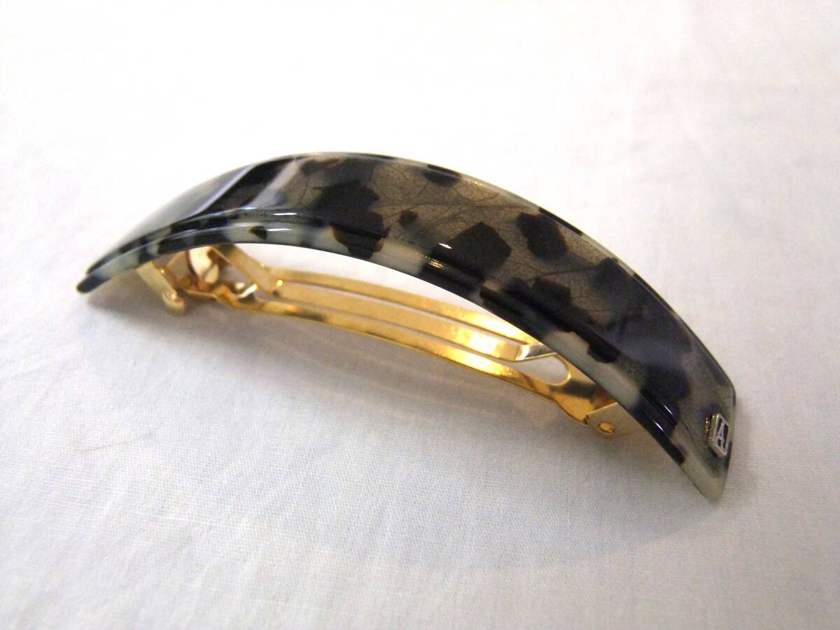 【再入荷!!】アレクサンドル・ドゥ・パリ★カーブバレッタM・ベージュ黒MIX拍卖