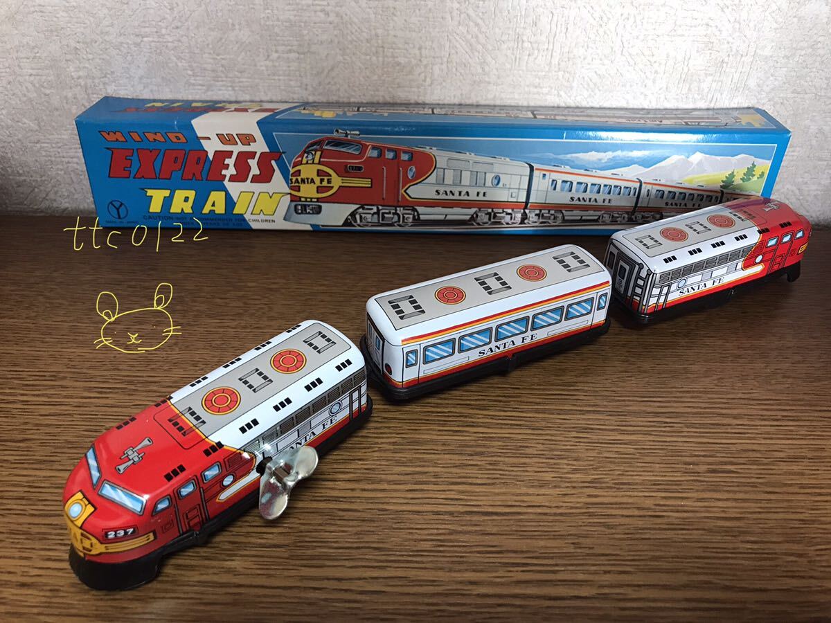未使用(開封品) レトロ ブリキ列車 【WIND-UP EXPRESS TRAIN】送料660円拍卖