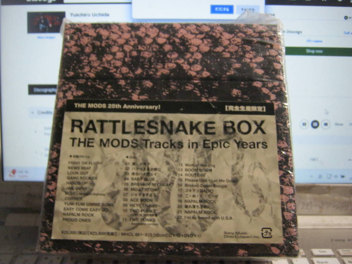 MODS モッズ / RATTLESNAKE BOX : Tracks in Epic Years 帯代わりステッカー付12CD+DVD BOX 森山達也 eROCKERS ROOSTERS MODERN DOLLS拍卖