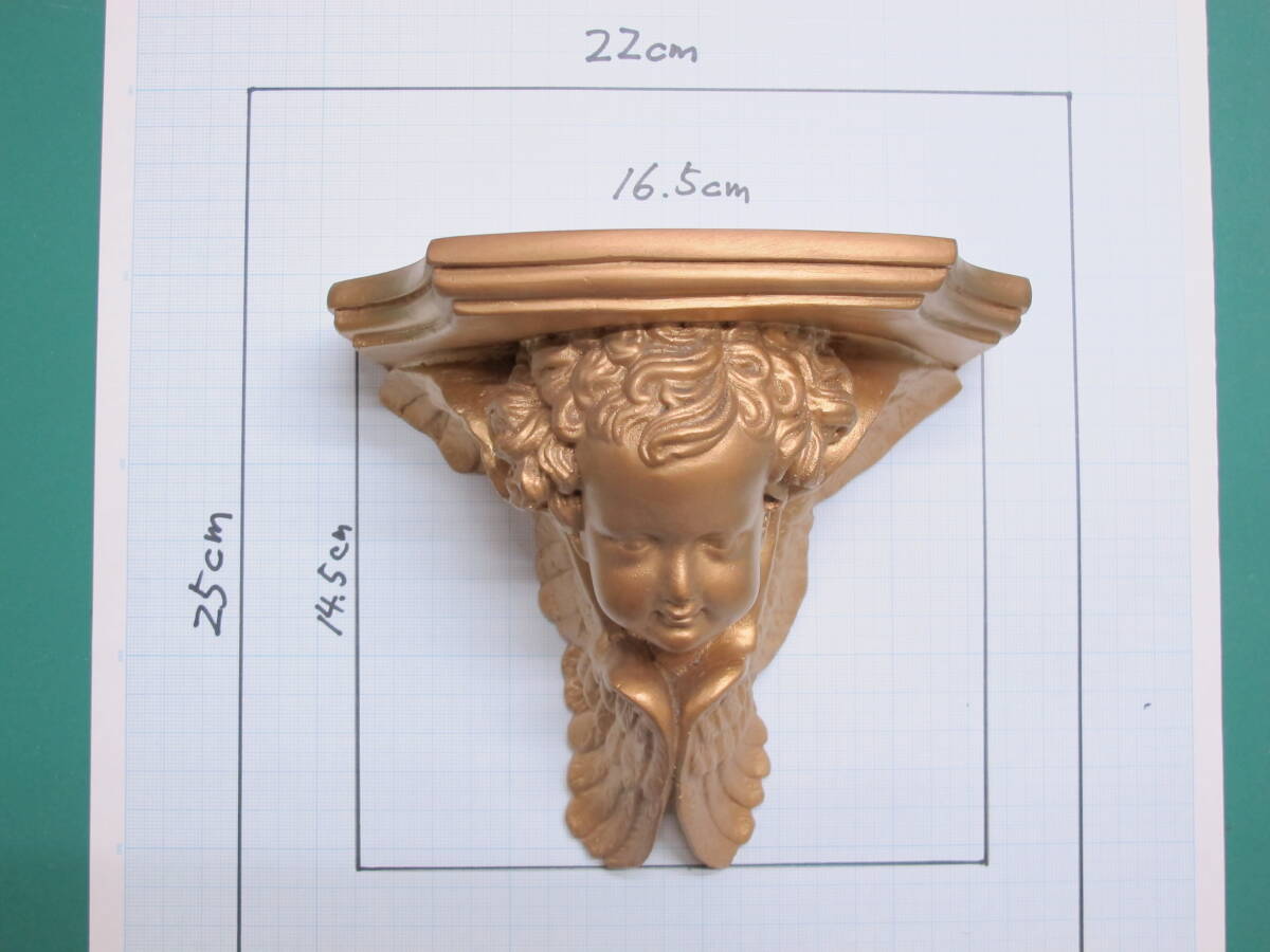 エンゼル壁掛け飾り W16.5cm×h14.5cm×D10.5cm拍卖