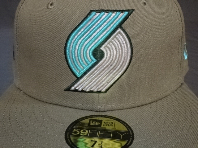 USA購入【NEWERA】【59FIFITY】NBA ポートランドトレイルブレイザーズ【Portland Trail Blazers】NBA75周年記念 ロゴ刺繍入りCAP (7 1/4)拍卖