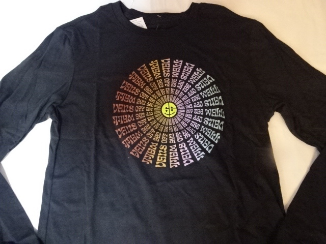 USA購入 人気アメカジスケボーブランド バンズ【VANS】【VANS OFF THE WALL】円形ロゴプリント ロングスリーブTシャツUS Mサイズ ブラック拍卖