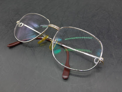 ▽ 【305】 カルティエ トリニティ メガネ / Cartier アイウェア Eyewear 眼鏡 パリ? フレーム 伊達 伊達メガネ シルバー拍卖
