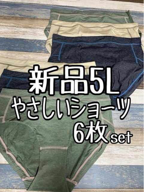 新品☆5L♪綿混やさしい素材の心地良いショーツ6枚セット♪☆a789拍卖