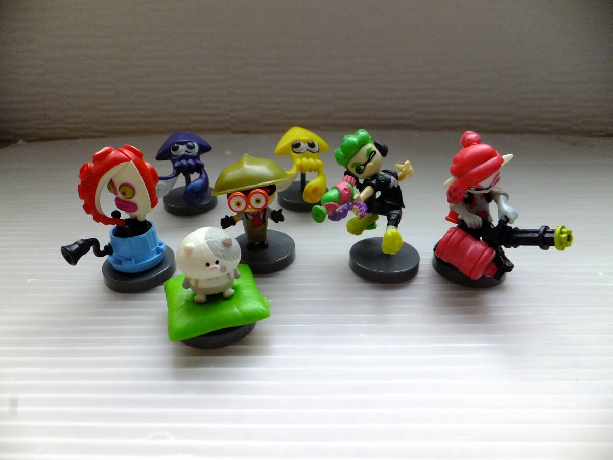 中古 フルタ製菓 チョコエッグ スプラトゥーン2 オクタリアン ボーイ ネオングリーン ネオンピンク イカ ブキチ コジャッチくん フィギュア拍卖