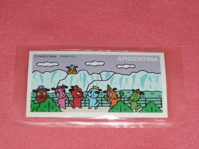 レア!カワイイ♪明治 meiji マーブルチョコレート キャラクター マーブルわんちゃん シリーズ7 シール⑧(22 ARGENTINA アルゼンチン)拍卖