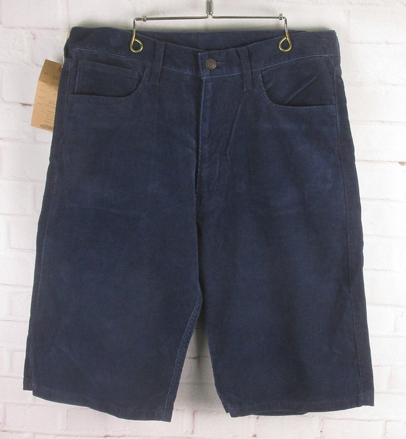 LSP18518 ANDFAMILYS アンドファミリー Summer Corduroy Half pants サマーコーデュロイ ハーフパンツ PT-1802509 W34 未使用拍卖