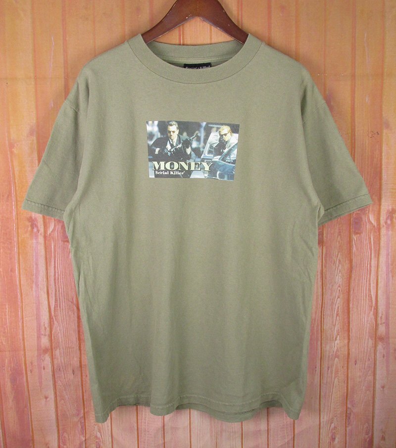 LST10554 Serial Killer シリアルキラー MONEY Tシャツ USA製 映画T カーキ系 L拍卖