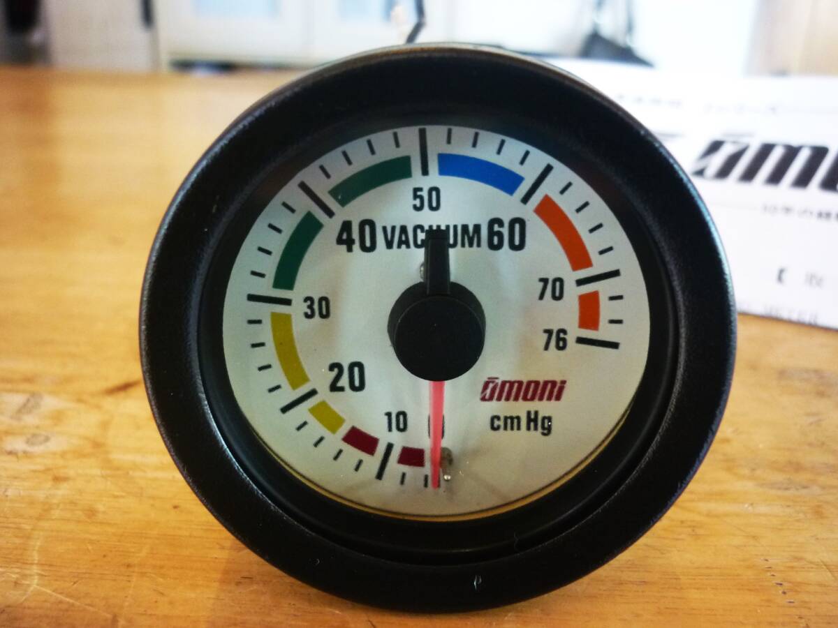 安心の消毒済 大森 オオモリ 機械式 バキューム計 52パイ メータ・イルミ点灯確認済 送料520円もOK 白拍卖
