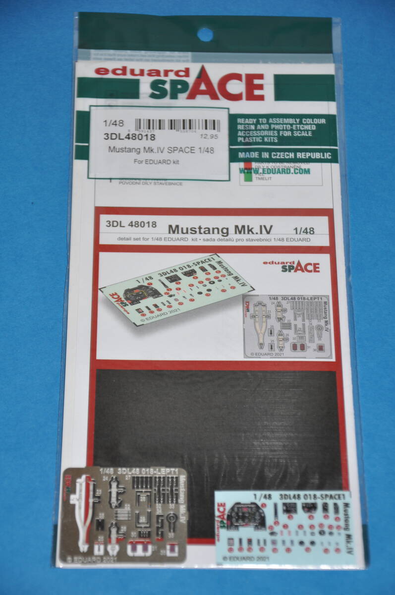 エデュアルド 1/48 イギリス軍 マスタング Mk. IV Eduard 用 計器盤 3Dデカール エッチングパーツ 3DL48018 P-51 アメリカ軍にも 拍卖
