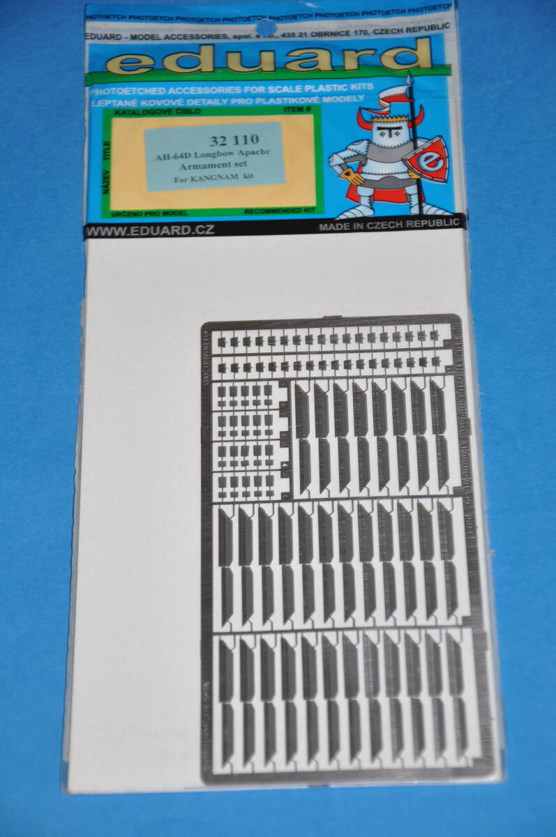 エデュアルド 1/35 アメリカ軍 AH-64D アパッチ ロングボウ Kangnam カンナム 用 武装 エッチングパーツ Eduard 32110 AH-64D armament拍卖