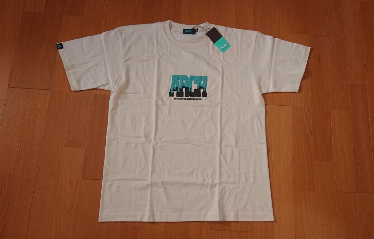 新品未使用品タグ付き 半袖Tシャツ XLサイズ arch バスケットボール アーチ コットン100% オフホワイト拍卖