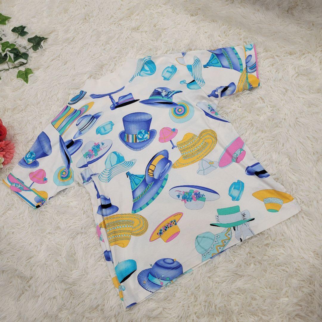 レオナール ホワイト 爽やか Tシャツ 半袖 チュニック 帽子 ハット拍卖