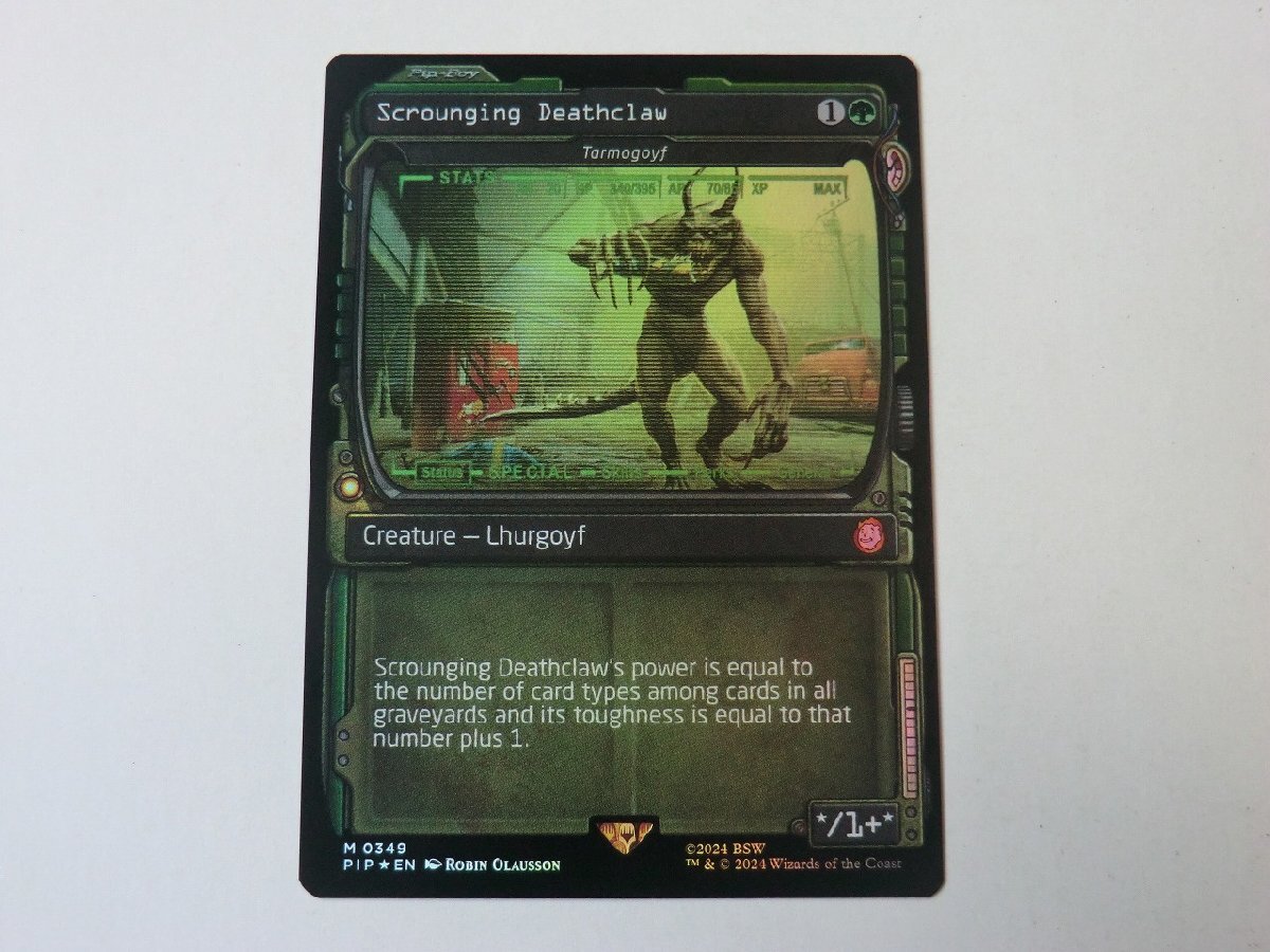 MTG 美品 【タルモゴイフ(ショーケースFOIL)】 (神話レア) Fallout PIP 英 1枚迄拍卖