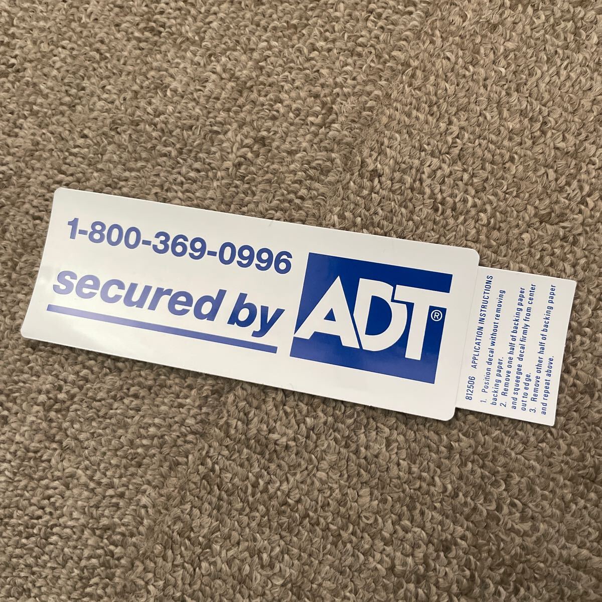 ADT Home Security ウィンドウステッカー 輸入住宅 米国 北米 USA アメリカ USDM ホームセキュリティ拍卖