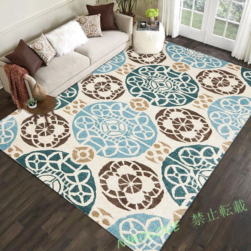 LD280☆新品 高品質 高級で快適である ペルシャ風 絨毯ペルシャ美品 長方形 精製品 カーペット 140cm×200cm A20拍卖