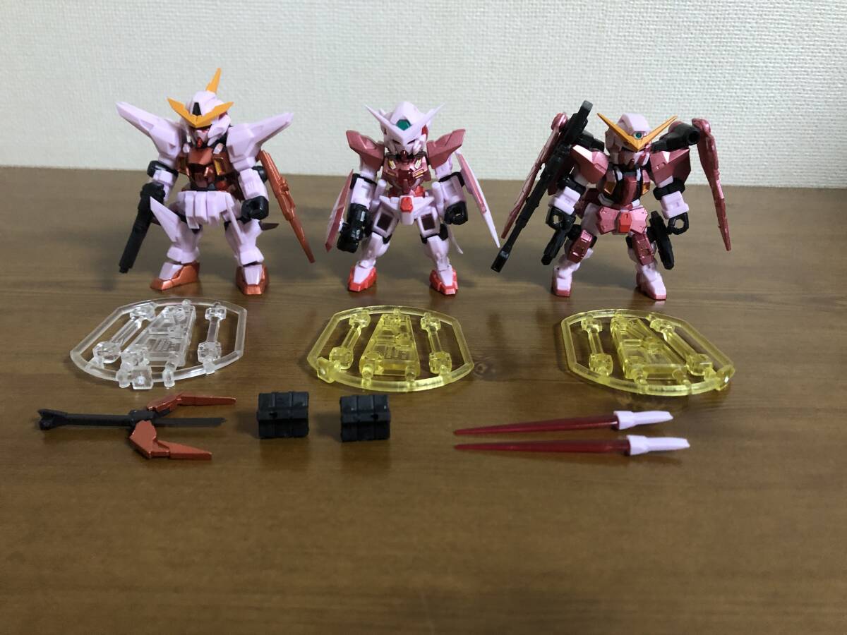 【トランザムカラー3体セット】エクシア デュナメス キュリオス(トランザムカラー)武器セット モビルスーツ アンサンブル 15.5 16.5拍卖