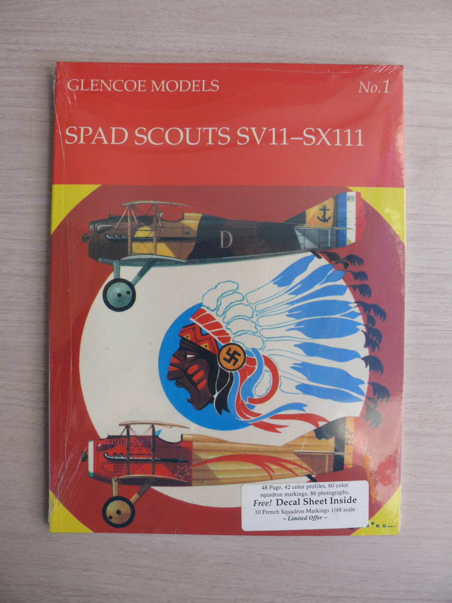 未開封 洋書 GLENCOE MODELS グレンコモデル SPAD SCOUTS SV11-SX111 航空機 ビンテージ戦闘機拍卖
